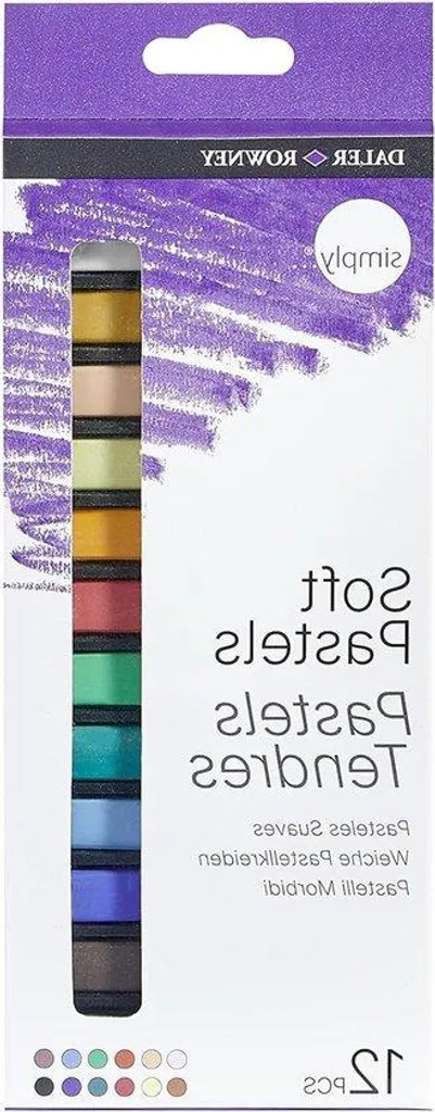 Crayons pastel tendres pour dessin artistique - Set de 24 nuances vives