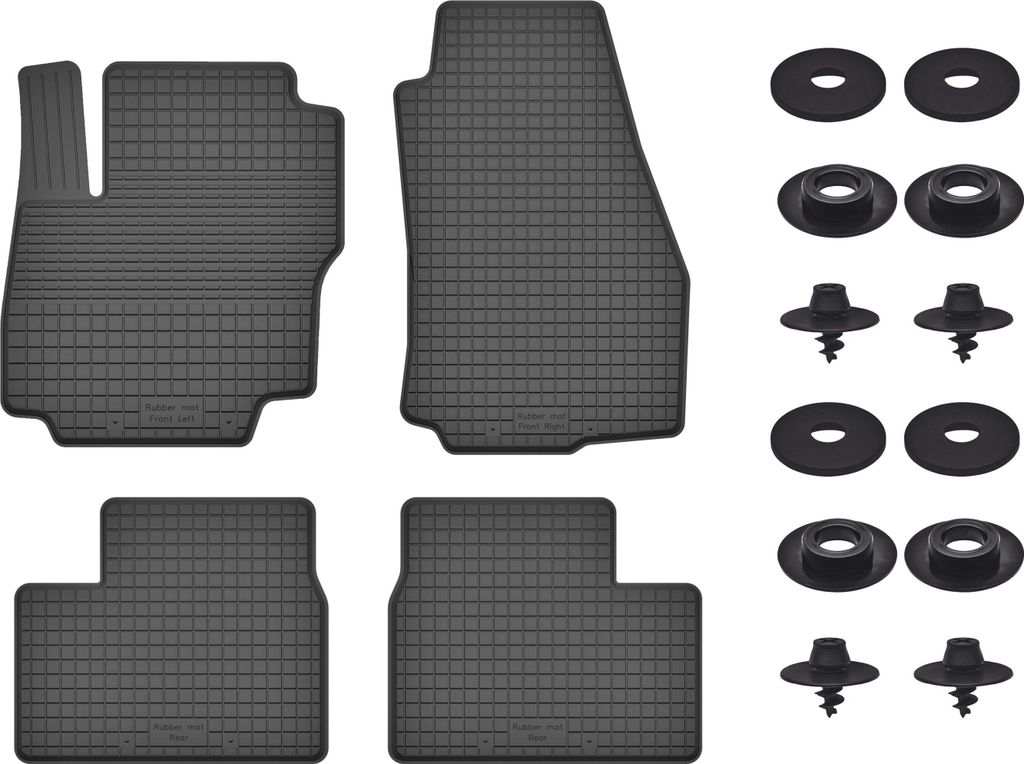 Gummimatten Mit Stoppern Für: Ford Tourneo Connect (2013-2017) Schwarz Set