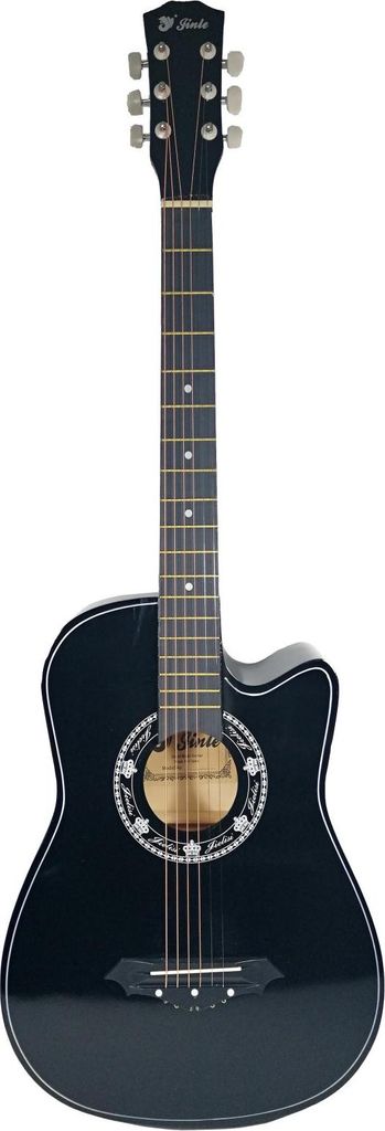 Klassische Gitarre aus Holz, 95 cm, Cutaway Country Black
