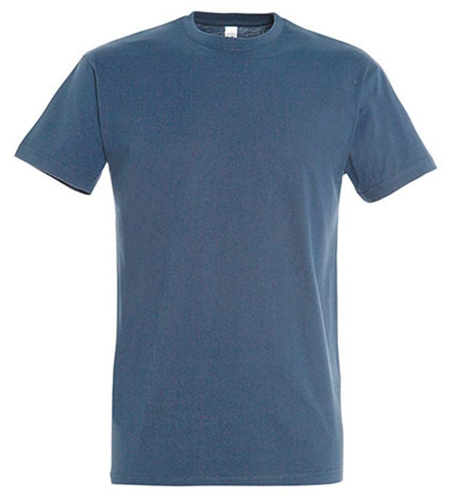 SOLS - "Imperial" T-Shirt für Herren/Damen Uni, Ringgesponnene Baumwolle LT2562 (4XL) (Denim)