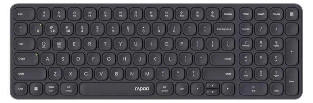 Clavier Bureau Sans Fil Rapoo E9310M - Solution Multitâche Noir AZERTY