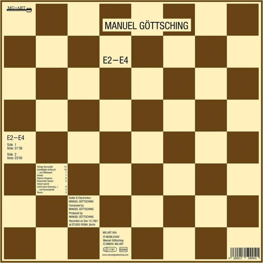 Album E2-E4 Manuel Gottsching CD Audio Musique Ambient et Techno