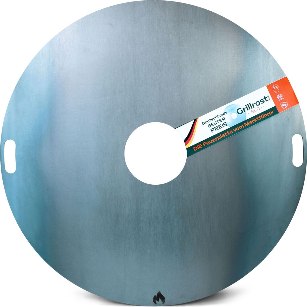 Feuerplatte 100cm - 6mm Grillplatte für Feuertonne und Produktbild