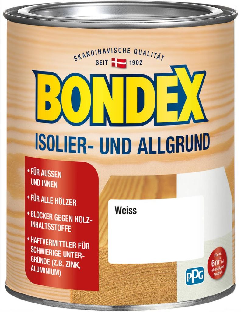 Bondex Isolier- und Allgrund 750 ml weiß Produktbild 