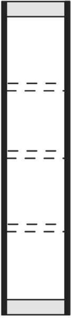 Büro-Regal Progress 2000 Endseite HxT 1900x300mm für 5 Böden silber.