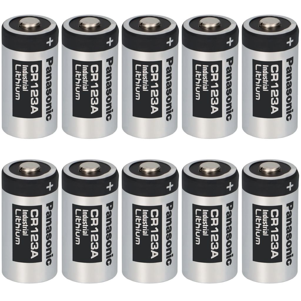 Panasonic 123 CR123A CR123A CR123AL 3V Photo Lithium Battery | 2 Pack