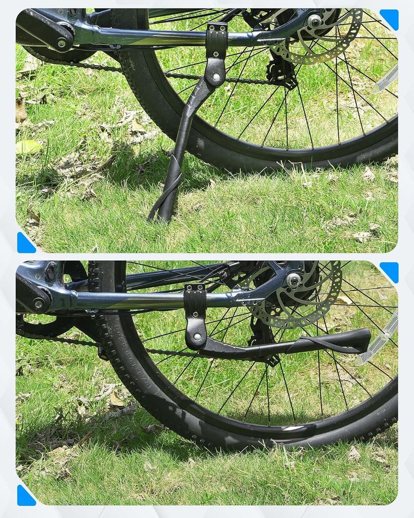 Höhenverstellbarer Fahrradständer für 24-29 Zoll Fahrräder - maximale Belastung 35 kg - mit breiten Gummifüßen - für Mountainbikes und E-Bikes