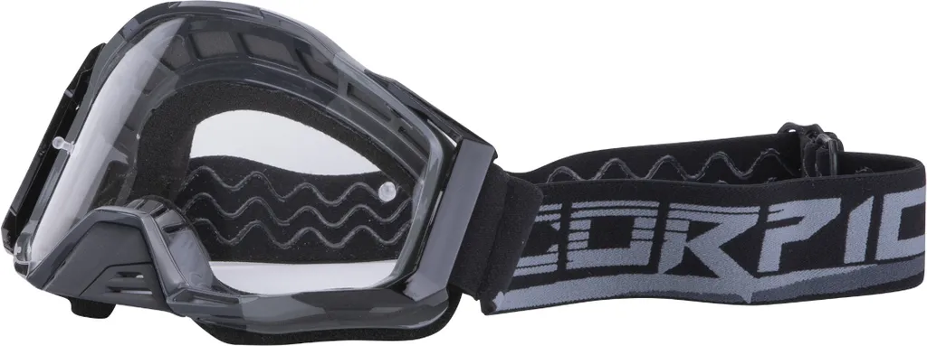 Masque de motocross Scorpion blanc/violet pour pilote MX et Enduro