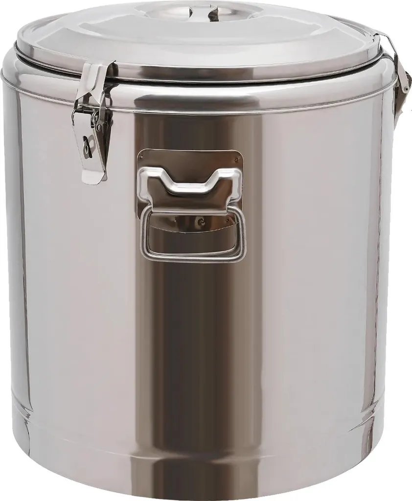 Chauffe-plat de grande capacité 40 l en inox argent pour restauration