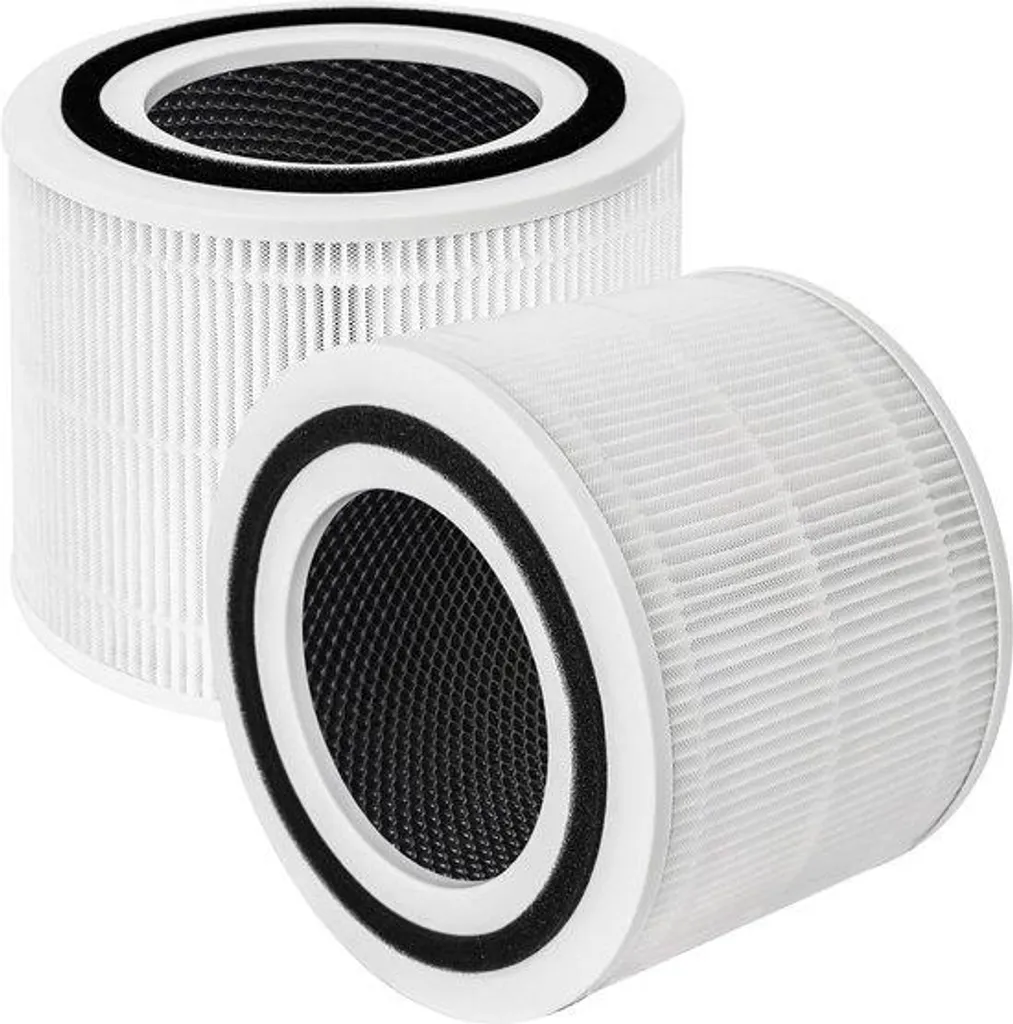Filtre à Charbon Actif et HEPA H13 pour Allergies et Odeurs - 2 Pcs