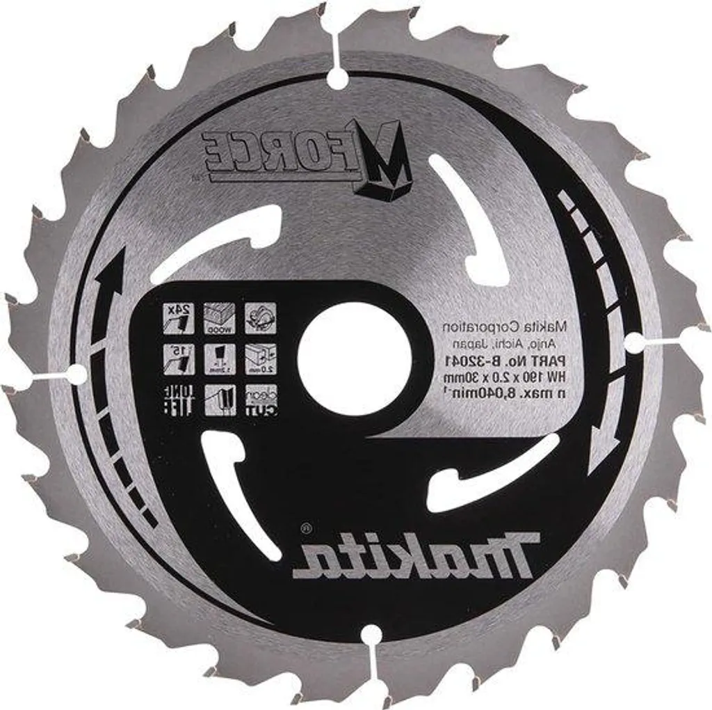 Lame scie circulaire 190 mm 24 dents bois - Évitez les éclats et brûlures