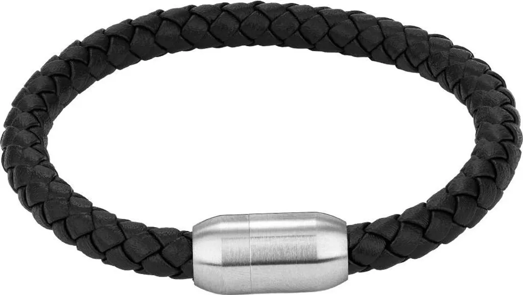 Bracelet Homme Radiant RH000334 Noir - Bijou Acier Design Contemporain