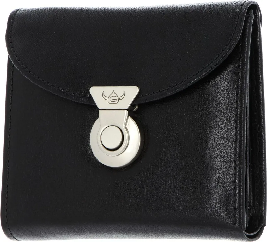 Golden Head portafoglio Colorado RFID Protect Wallet With Metal Lock Closure Black nero