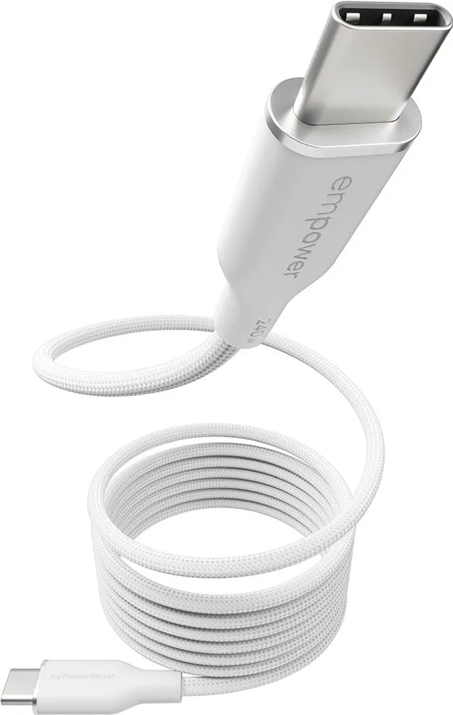 Câble USB-C Magnétique 1,5M PanzerGlass 240W : Idéal Bureau et Voyage
