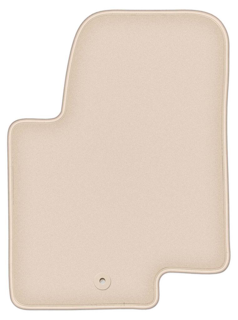 DURBAN Beige Velours-Fahrerfußmatte für Kia Soul I Crossover (2009-2013)