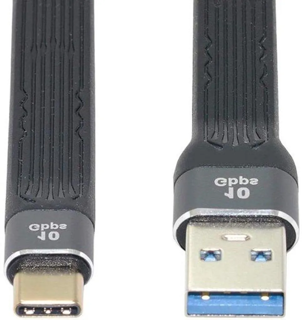 Câble USB-C plat technologie FPC ultra flexible 13 cm pour synchronisation
