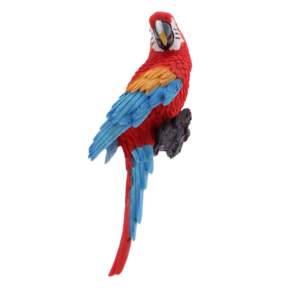 Papagei Dekofigur Tierfigur Gartenfigur kleiner Anhänger für Party GeschenkD 