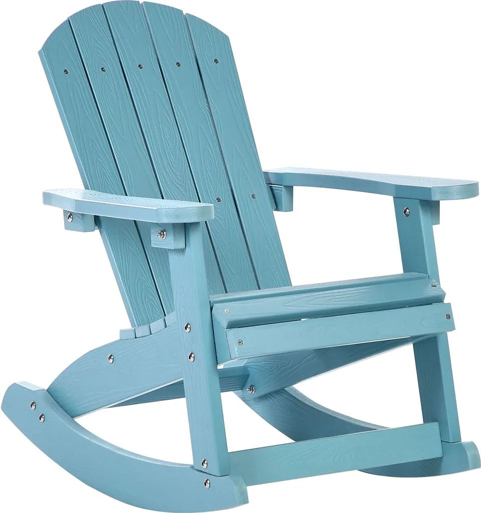 Fauteuil à bascule enfant de style Adirondack Bleu - Mobilier Jardin