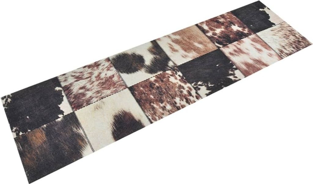 Küchenteppich Waschbar Tierfell 45x150 cm Samt