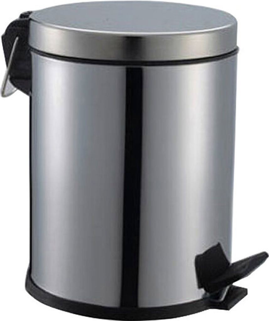 Aqua Blue Treteimer Mülleimer 3L Chrom Produktbild 