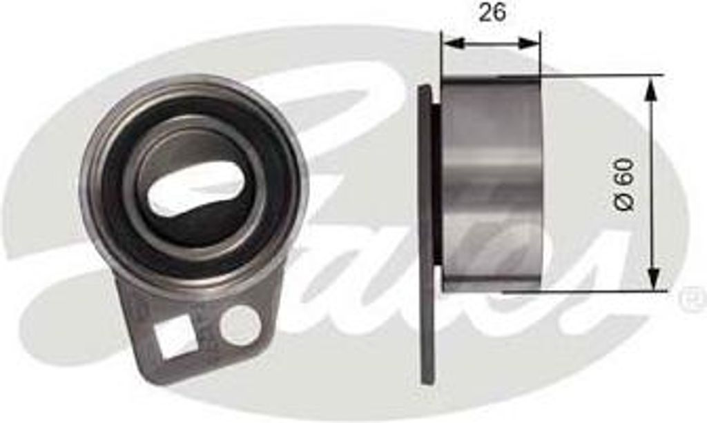 GATES T41275 Spannrolle, Zahnriemen OE 14325P5TG00 kompatibel mit Accord, Civic, Freelander