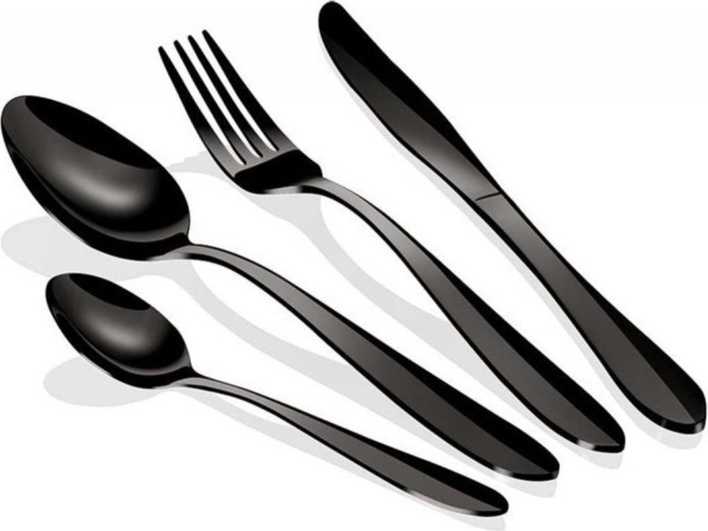 Berlinger Haus Besteckset 24 Teile Schwarz Edelstahl Produktbild 