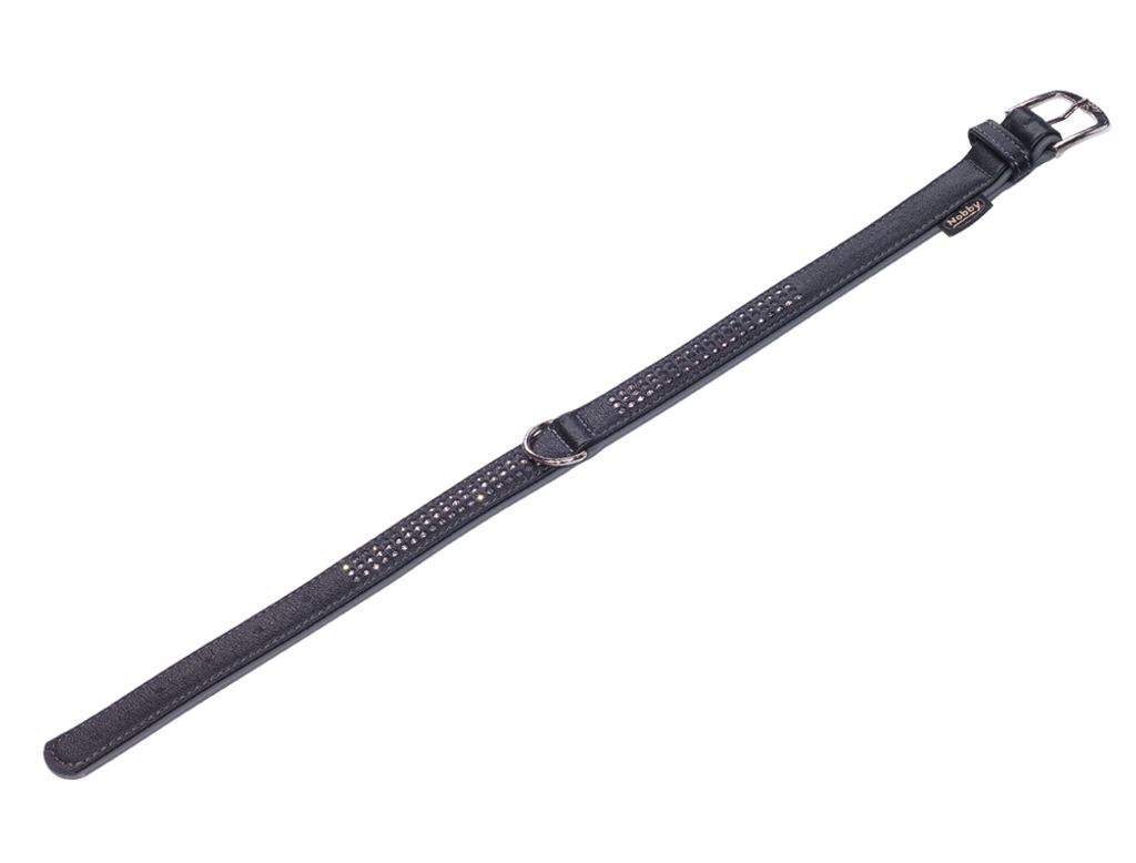 Nobby Halsband "PACIFIC DELUXE" dreireihig grau L: 60cm; (50-58cm) B: 28/32mm