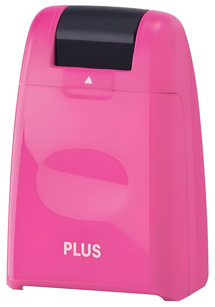 PLUS JAPAN Datenschutz-Rollstempel Standard, pink Produktbild 
