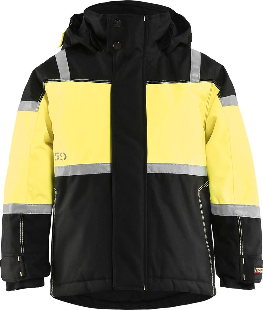 Blakläder Winterjacke Kinder 4858 1977 in schwarz/gelb, Größe:104