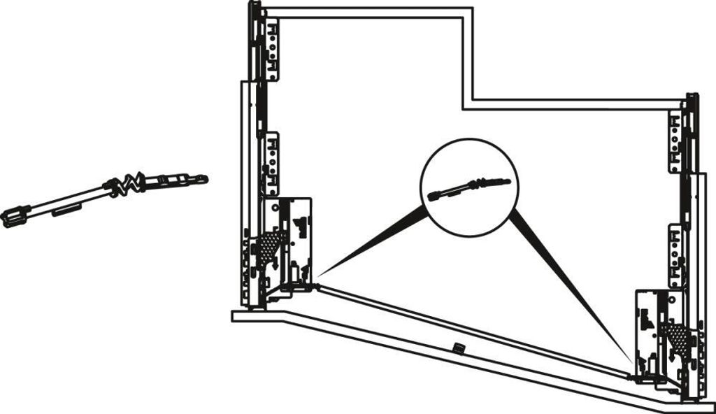 Flexibler Adapter für Push to open Silen