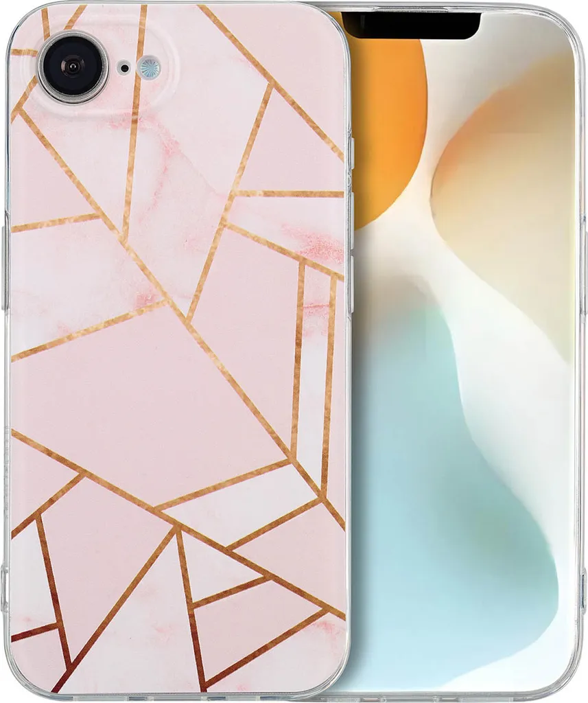 Custodia imoshion iPhone 16e Pink Graphic - Cover Design Antiurto