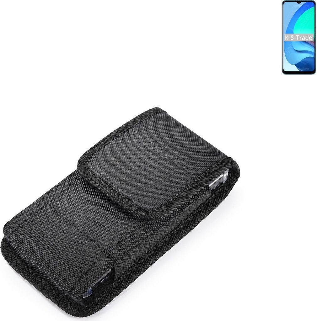 Holster Gürteltasche kompatibel mit Oppo A56 5G Holster Gürtel Tasche wasserabweisend Handy Hülle Schutz Hülle Outdoor schwarz K-S-Trade