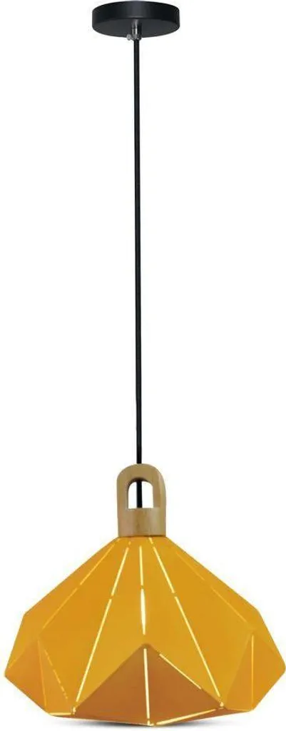 Lustre Suspension Moderne Jaune en Métal V-TAC pour Éclairage Intérieur