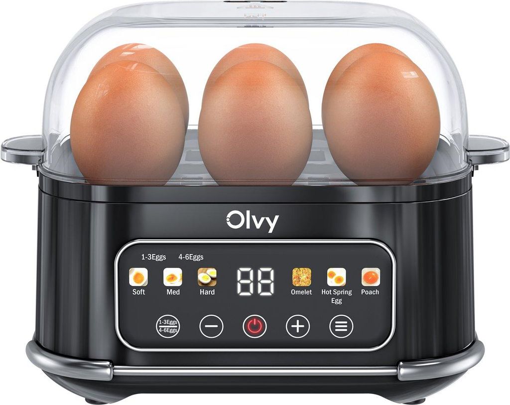 Urządzenie do gotowania jajek Olvy na 1-6 jajek z funkcją Zdjęcie produktu 