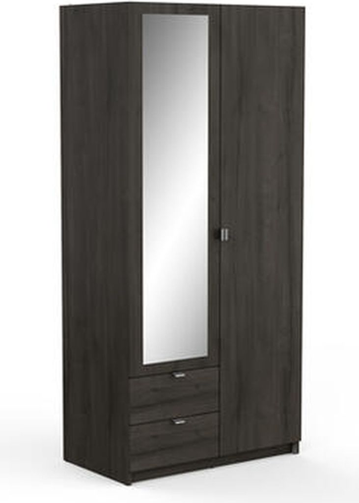 Kleiderschrank >Mellie2< in Eiche Waterford - 89x192x51 (BxHxT)