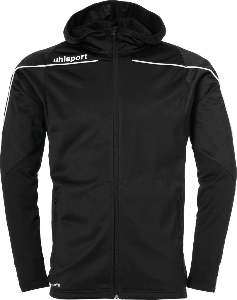 Uhlsport STREAM 23 TRACK HOOD JACKET 116 schwarz/weiss
