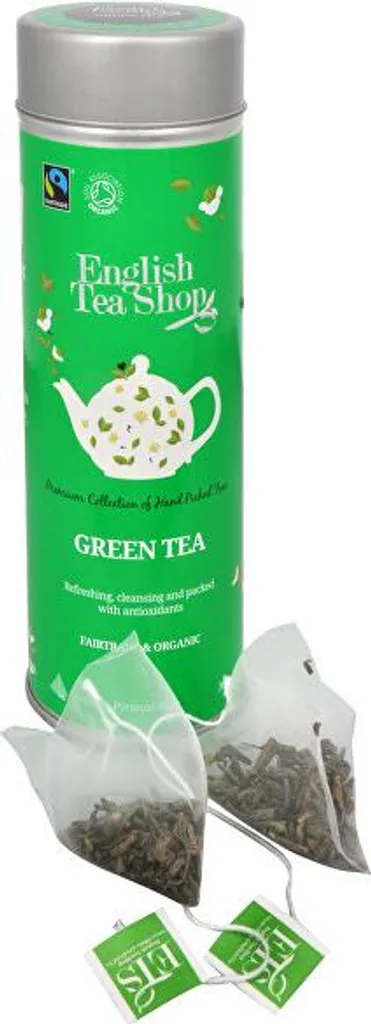 Thé vert nature en vrac dosé 15 sachets pyramides pour infuseur