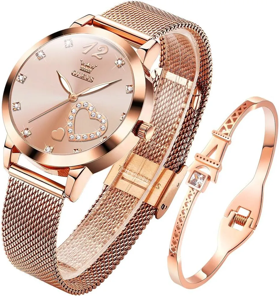 Orologio Donna Oro Diamanti OFFERTA - Acciaio Inox Impermeabile