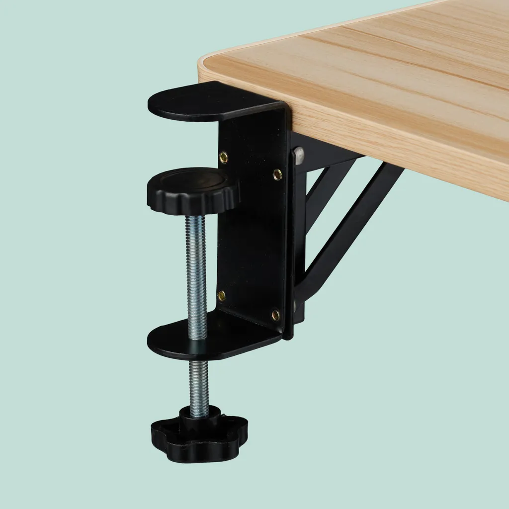 Support de Clavier Ergonomique et Rallonge de Bureau Grise Amovible - 5