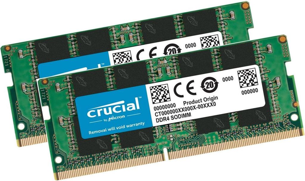 Crucial RAM 32GB (2x 16GB) CT16G4SFRA32A DDR4 3200MHz Productafbeelding 