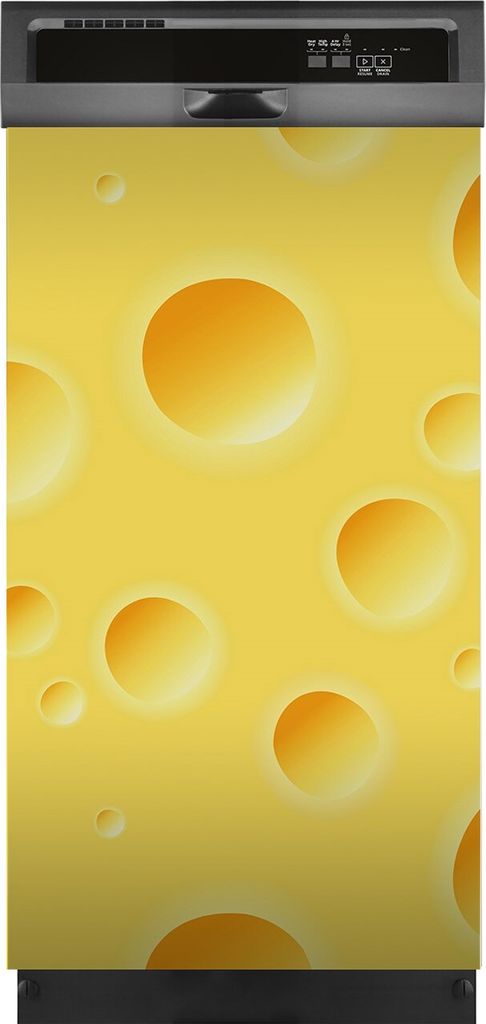 Aufkleber sticker 45x80 cm Dekorative folie Spülmaschine - gelber Käse