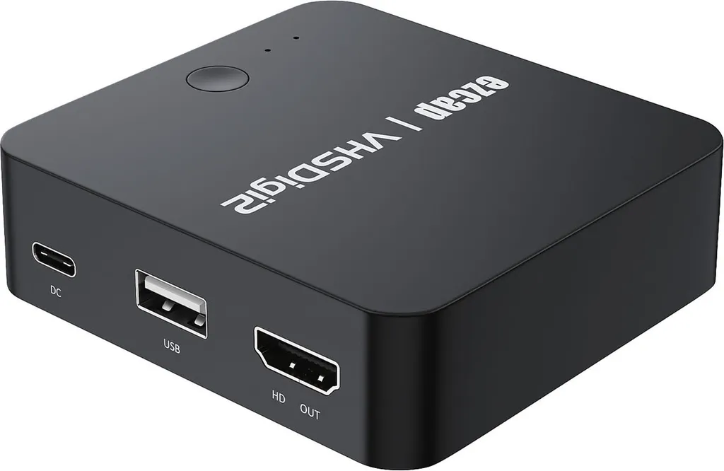 registratore AV ezcap181P, box di acquisizione video, box di registrazione audio-video, ingresso AV, uscita HD, uscita audio, conversione di video analogico in video digitale da VHS, VCR, lettore DVD, videocamera, console di gioco