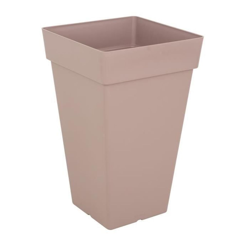 ARTEVASI Capri hoher quadratischer Blumentopf - 65 cm - Taupe