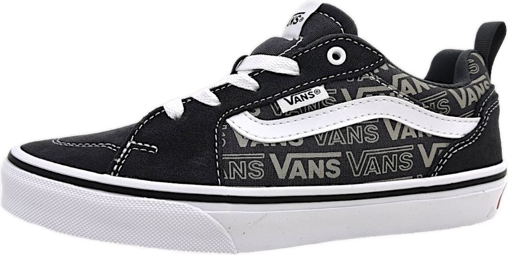Vans Filmore Tonal Logo Kinderschuhe Jungen sportlicher Schnürer Grau, Schuhgröße:EUR 37 | US 4.5