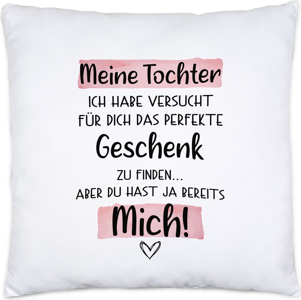 Tochter Geschenk Kissen Inkl. Füllung Mit Spruch Kinder Geschenkidee Humor Sarkasmus