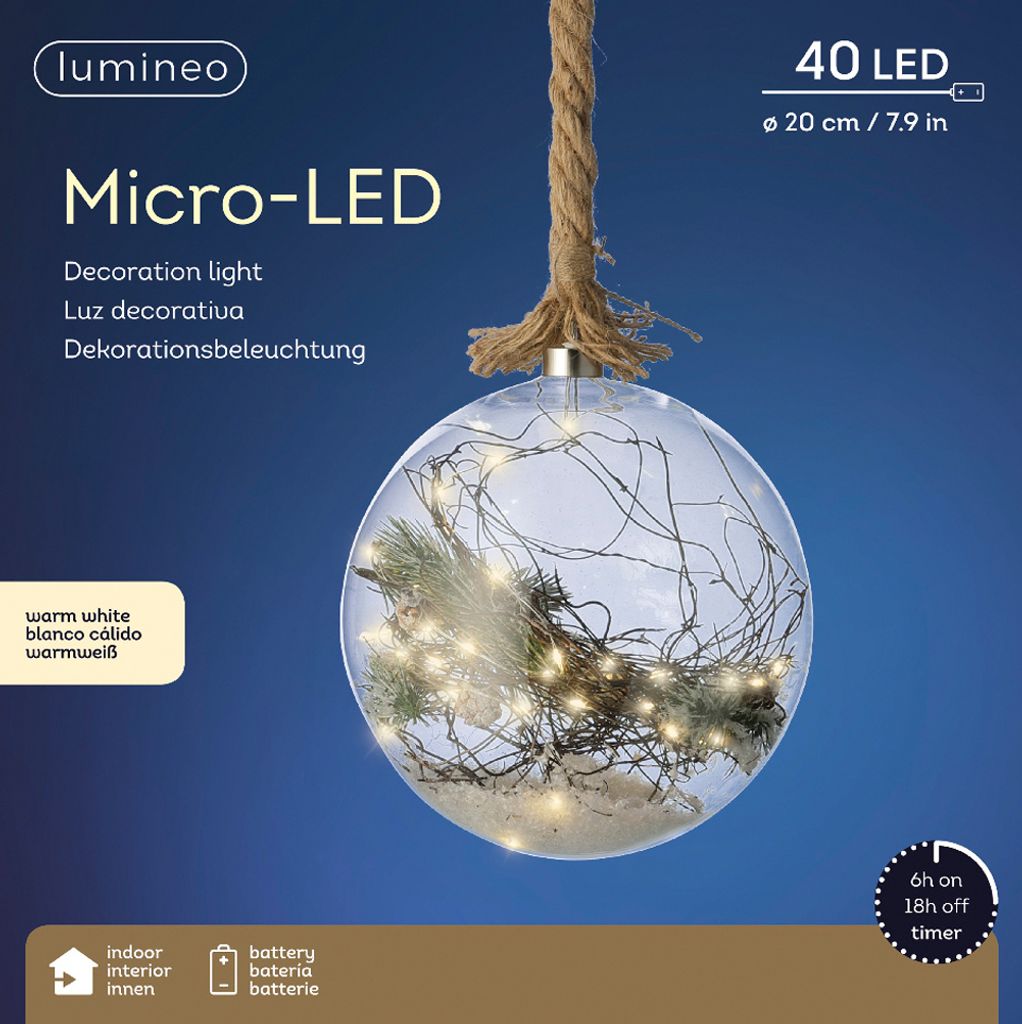LED Dekokugel 20 cm kaufen