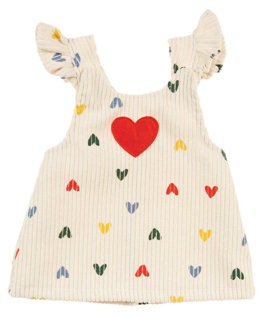 Puppen-Kordkleid ''Herz-Konfetti'' Mit T-Shirt Gr. Produktbild 