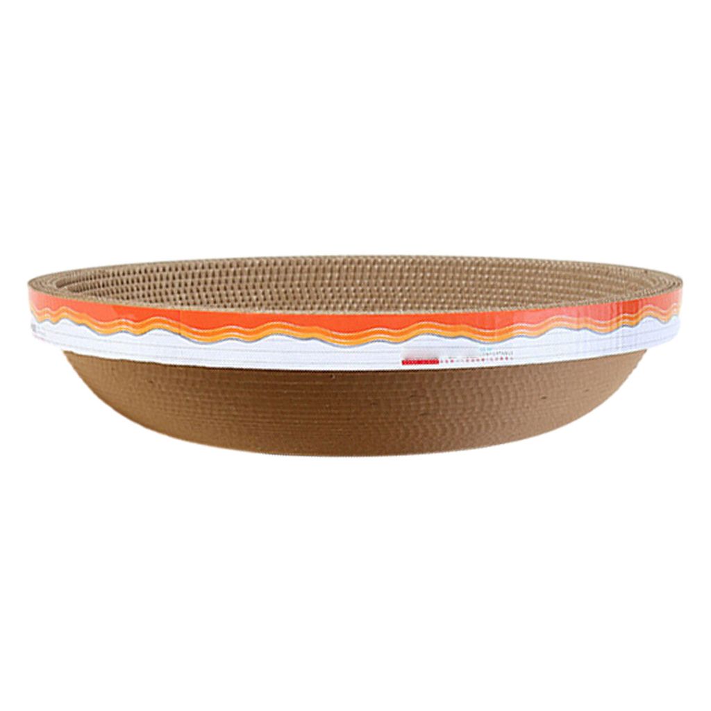 Katzenkratzer, Interaktives Katzenspielzeug, Katzen Kratzbrett, Katzen Kratzbrett Rund Wellpappe, Kratzkissen Kratzfestes