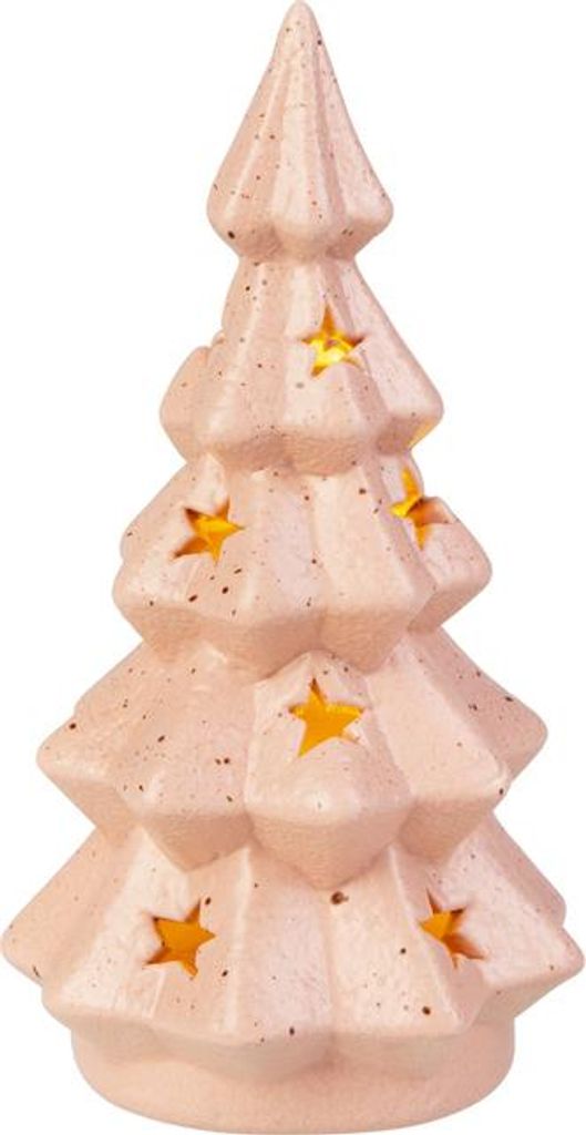 LED Tannenbaum mit Sternen - ca. 8,5 x 8,5 x 16 cm