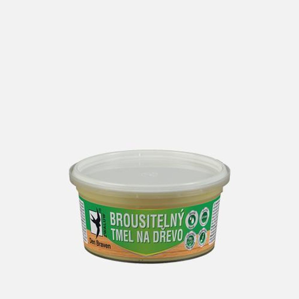 Den Braven - Brousitelný tmel na dřevo, kelímek 250 ml, Obrázek produktu 